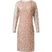 Comma casual identity Jurk groen / rosa / zwart / wit