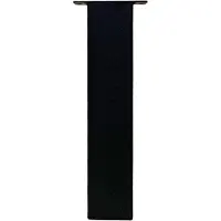 Furniture Legs Europe Set stalen rechte tafelpoten zwart vierkant 8 bij 8 cm en hoogte 40 cm (8 x 8 cm) - 4 stuks