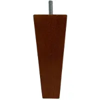 Furniture Legs Europe Meubelpoot bruin taps 5,5 bij 5,5 cm en hoogte 16 cm van massief hout (M8)