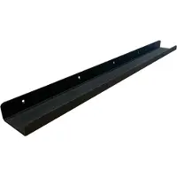 Furniture Legs Europe Massief stalen wandplank zwart rechthoek 80 bij 8,5 cm en hoogte 4 cm