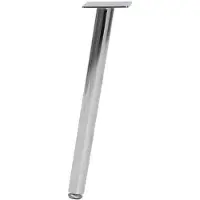 Furniture Legs Europe Stalen schuine meubelpoot chroom rond ø 2,5 cm en hoogte 25 cm