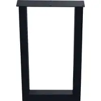 Furniture Legs Europe Stalen U tafelpoot 60 bij 8 cm en hoogte 110 cm (8 x 8 cm)