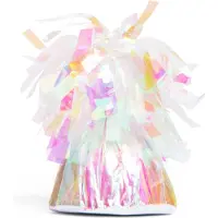 We Fiesta 12x Ballon gewichtje Irriserend 170 gram - Ballongewicht Gewicht Ballonnen Feest Accesoires Thema Party Tafeldecoratie Tafel Decoratie