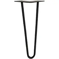 Furniture Legs Europe Stalen hairpin zwart hairpin ø 1,2 cm en hoogte 35 cm