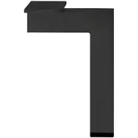 Furniture Legs Europe Stalen meubelpoot zwart design 14 bij 1,5 cm en hoogte 30 cm