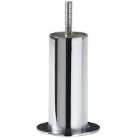 Furniture Legs Europe Stalen meubelpoot chroom rond ø 4 cm en hoogte 10 cm (M8)