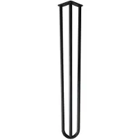Furniture Legs Europe Stalen hairpin zwart hairpin ø 1,6 cm en hoogte 71 cm