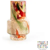 Fidrio Glas Fidrio - mixed colours - vaas - model Nuovo - Hoogte 18 cm