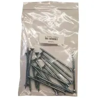 Furniture Legs Europe Set stalen schroeven verzinkt rond ø 0,5 cm en lengte 8 cm - 16 stuks