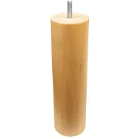 Furniture Legs Europe Meubelpoot rond Ø 5,5 cm en hoogte 20 cm van massief hout (M8)