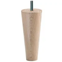 Furniture Legs Europe Meubelpoot conisch 5,5 bij 5,5 cm en hoogte 12 cm van massief hout (M8)