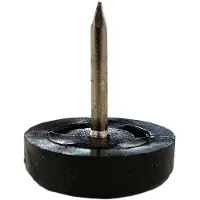 Furniture Legs Europe Glijder zwart rond Ø 2 cm en hoogte 0,6 cm van kunststof - 20 stuks