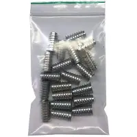Furniture Legs Europe Rampamoer messing rond Ø 1 cm en hoogte 2,5 cm van massief messing (M6) - 20 stuks