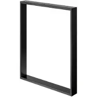 Furniture Legs Europe Stalen U bureaupoot zwart 60 bij 8 cm en hoogte 72 cm (2 x 8 cm)