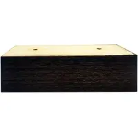 Furniture Legs Europe Meubelpoot rechthoek bruin 13 x 5,5 cm - hoogte 4 cm
