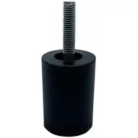 Furniture Legs Europe Stalen meubelpoot zwart rond ø 4 cm en hoogte 6 cm (M10)