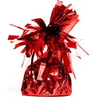 We Fiesta 12x Ballon gewichtje Rood 170 gram - Ballongewicht Gewicht Ballonnen Feest Accesoires Thema Party Tafeldecoratie Tafel Decoratie