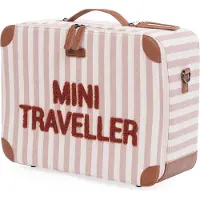 Childhome Kinderkoffer mini Traveller , streep nude/terracotta