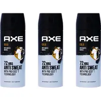 Axe Deo Spray Gold Mannen - Deodorant 150 ml - Voordeelverpakking 3 stuks
