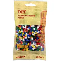 Hama - 1 000 standaard MIDI parels (Ø5 mm) mengeling van 6 kleuren