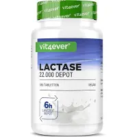 Vit4ever - Lactase 22.000 Depot - 365 tabletten met depotwerking (Sepismart Slow Release) - Hooggedoseerd met 22.000 FCC-eenheden - Voor lactose-intolerantie + melkintolerantie