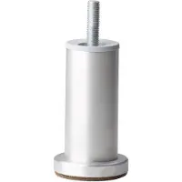 Furniture Legs Europe Stalen meubelpoot aluminium rond ø 4,2 cm en hoogte 10 cm (M10)