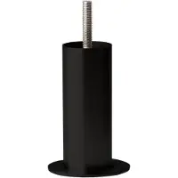Furniture Legs Europe Stalen meubelpoot zwart rond ø 4 cm en hoogte 10 cm (M8)