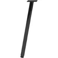 Furniture Legs Europe Stalen schuine meubelpoot zwart rond ø 2,5 cm en hoogte 42 cm