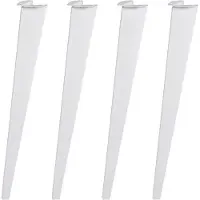 Furniture Legs Europe Massief stalen meubelpoot zwart taps 8 bij 5 cm en hoogte 72 cm - 4 stuks