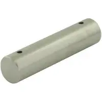 Furniture Legs Europe Stalen meubelpoot rvs look rond 13 bij 3,2 cm en hoogte 3,2 cm