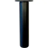 Furniture Legs Europe Stalen verstelbare meubelpoot zwart rond ø 3 cm en hoogte 15,5 cm