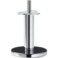 Furniture Legs Europe Massief stalen meubelpoot chroom rond ø 2,5 cm en hoogte 10 cm (M10)