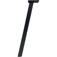Furniture Legs Europe Stalen schuine meubelpoot zwart vierkant 2,5 bij 2,5 cm en hoogte 42 cm