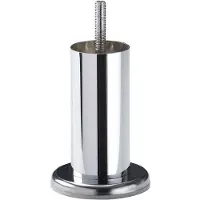 Furniture Legs Europe Stalen meubelpoot chroom rond ø 4,2 cm en hoogte 10 cm (M8)