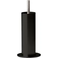 Furniture Legs Europe Stalen meubelpoot zwart rond ø 4 cm en hoogte 14 cm (M8)