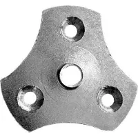Furniture Legs Europe Stalen bevestigingsplaat verzinkt rond ø 5,6 cm en hoogte 0,3 cm (M8) - 4 stuks