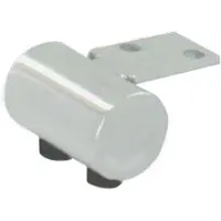 Furniture Legs Europe Stalen meubelpoot chroom rond 2,5 bij 4 cm en hoogte 2,5 cm