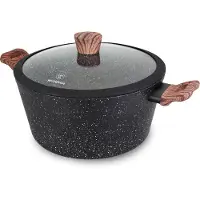 WESTINGHOUSE Kookpan/Braadpan Inductie - Ø 28 cm - Zwart Marmer - Speciale Editie - Met Deksel