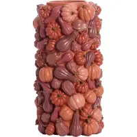 Light & Living Vaas deco Ø27,5x49 cm PUMPKIN rood