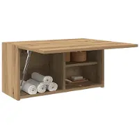 vidaXL Badkamerwandkast 60x25x30 cm bewerkt hout artisanaal eikenkleur