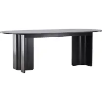 Venture Home Tyresö eetkamertafel 100x220cm zwart.