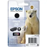 Epson 26 (C13T26014012) Inktcartridge Zwart