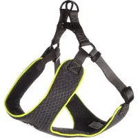 Flamingo Harnas hond – honden tuigje – harnas hond anti trek – hondentuigjes – hondentuig anti trek – Step&Go Tasha – grijs – maat M – A:53cm B:65-75cm x 20mm x 5mm