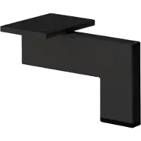 Furniture Legs Europe Stalen meubelpoot zwart design 14 bij 1,5 cm en hoogte 10 cm