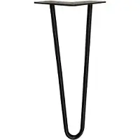 Furniture Legs Europe Stalen hairpin zwart hairpin ø 1,2 cm en hoogte 25 cm
