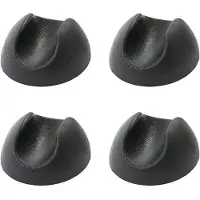 Furniture Legs Europe Vloerbeschermer zwart hairpin Ø 1,2 cm en hoogte 1 cm van kunststof - 4 stuks