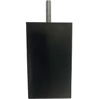 Furniture Legs Europe Meubelpoot zwart vierkant 6 bij 6 cm en hoogte 10 cm van kunststof (M8)