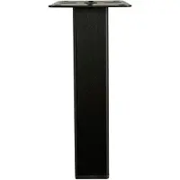 Furniture Legs Europe Stalen meubelpoot zwart vierkant 2,5 bij 2,5 cm en hoogte 15 cm (2,5 x 2,5 cm)