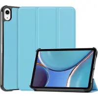 Mobigear Tablethoes geschikt voor Apple iPad Mini 7 (2024) Hoes | Tri-Fold Bookcase - Blauw