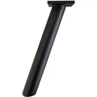 Furniture Legs Europe Stalen schuine meubelpoot zwart rond ø 3 cm en hoogte 22 cm